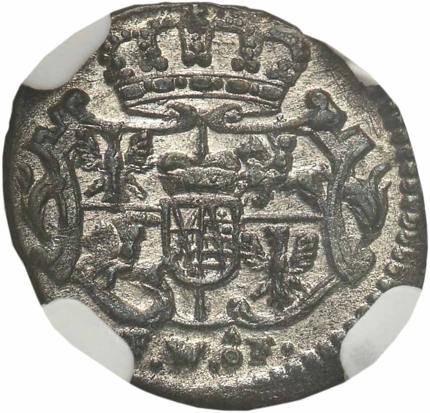 August III Sas. Halerz 1755 FWoF Drezno NGC MS63